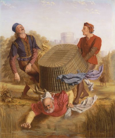 Buck Washing on Datchet Mead from The Merry Wives of Windsor, III, v by John Skinner Clifton